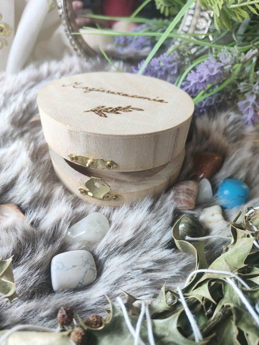 Boite Bois Taille Moyenne Ronde