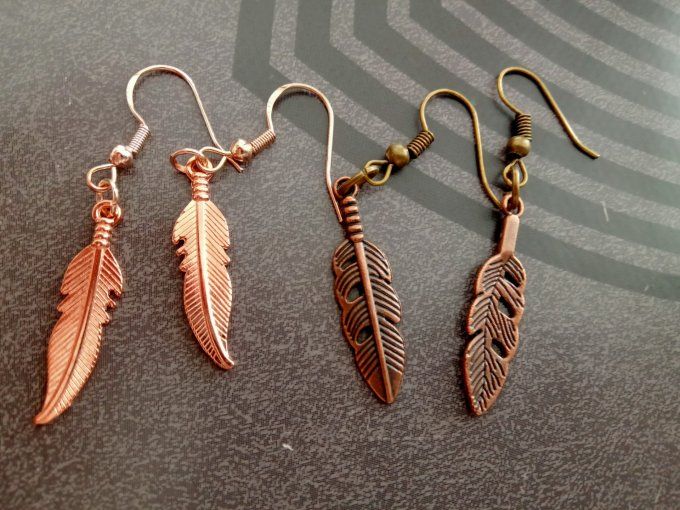 Boucle d'oreille gold rosé 
