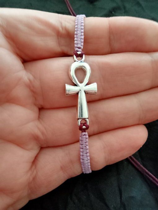 Bracelet breloque et macramé personnalisable 