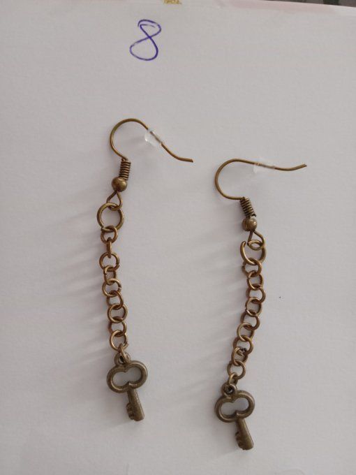 Boucle d'oreille bronze 