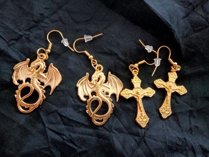 Boucles d'oreilles gold